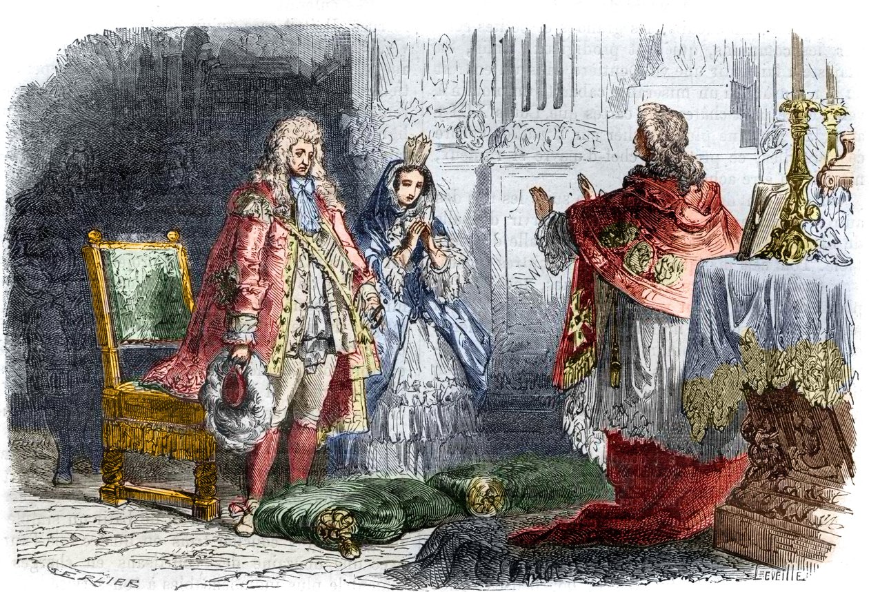 Ludvig XIV gifter sig med Francoise d? Aubigne, Marquise de Maintenon (vintern 1683/84) - Hemligt äktenskap mellan kung Ludvig XIV (1638-1715) och Francoise d