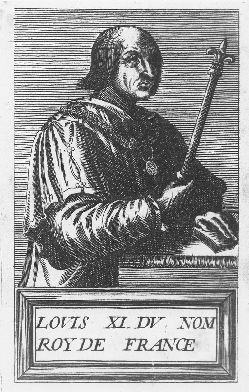 Ludvig XI, Frankrikes kung (gravyr) av French School