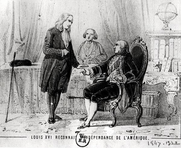 Ludvig XVI (1754-1793) Erkände amerikansk självständighet 1783 av French School