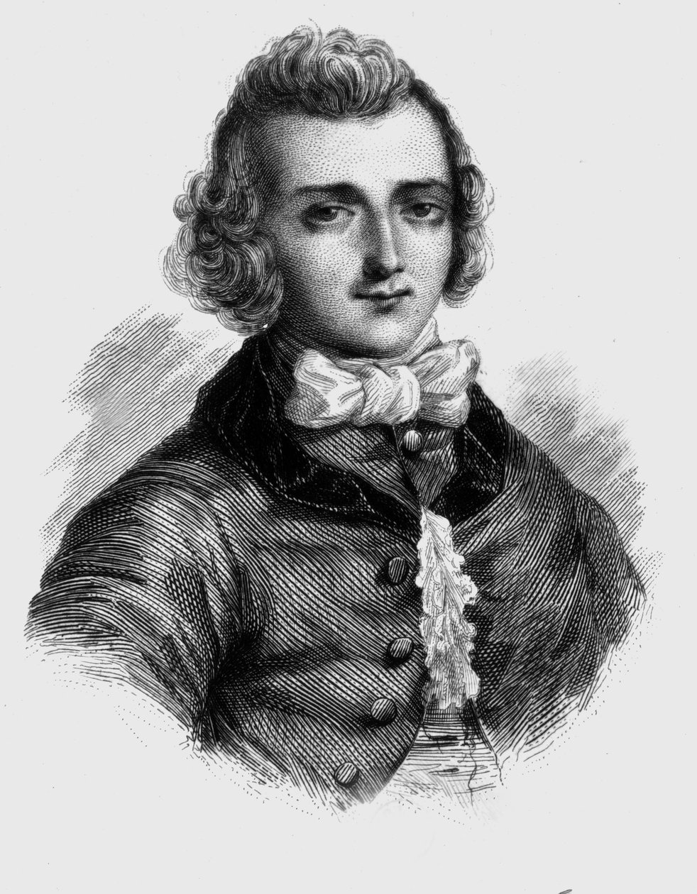 Louis de Jaucourt (1704-1779) (gravyr) av French School