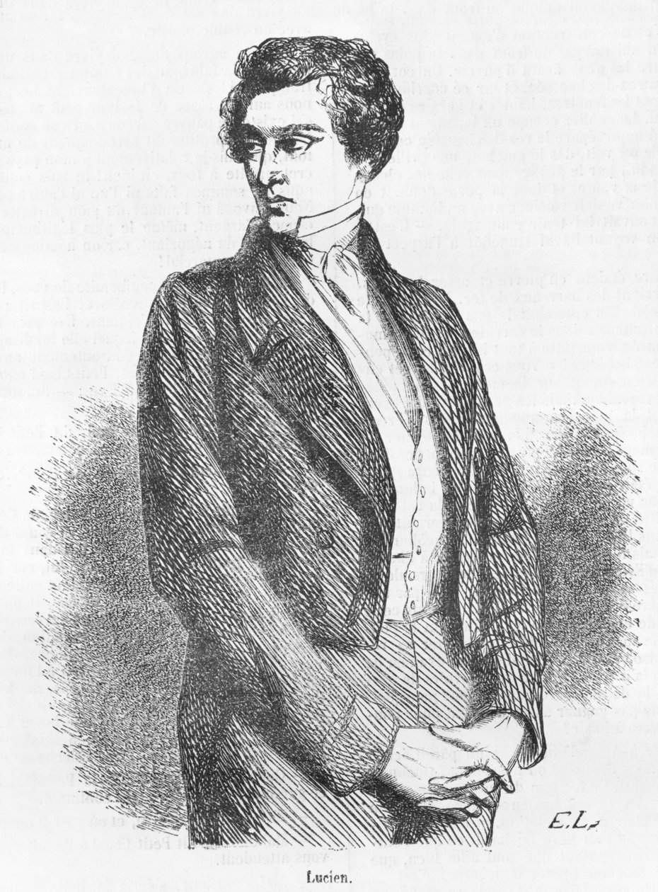 Lucien de Rubempre, illustration från 