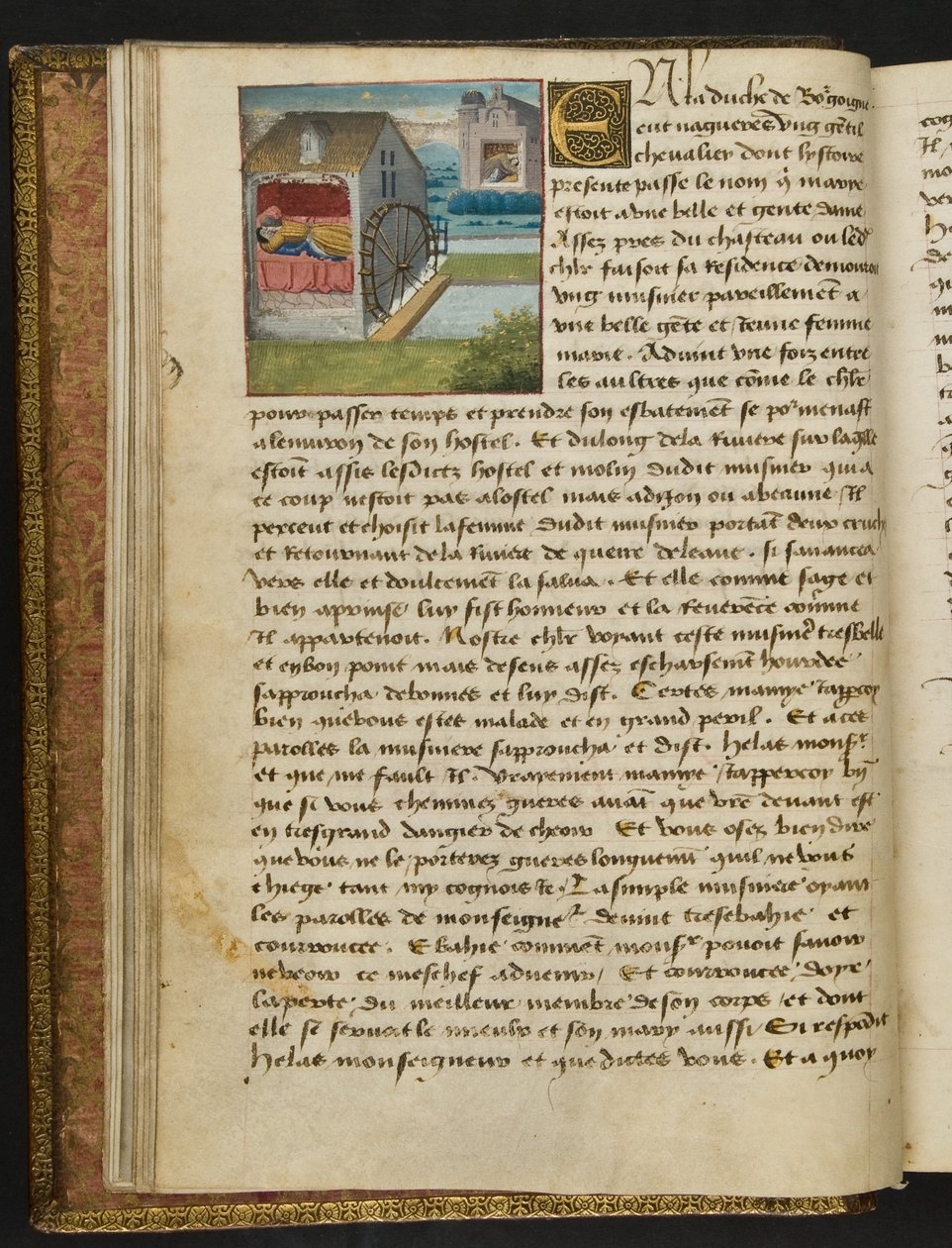 MS Hunter 252 008v Sida från Hundred New News, c.1461-62 av French School