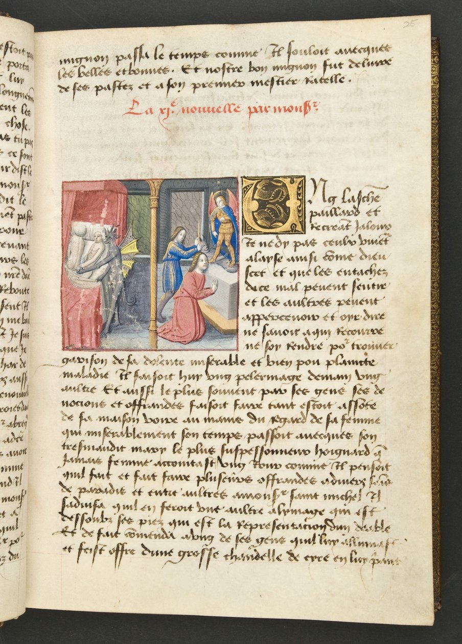 MS Hunter 252 025r-sida från Hundred New News, c.1461-62 av French School