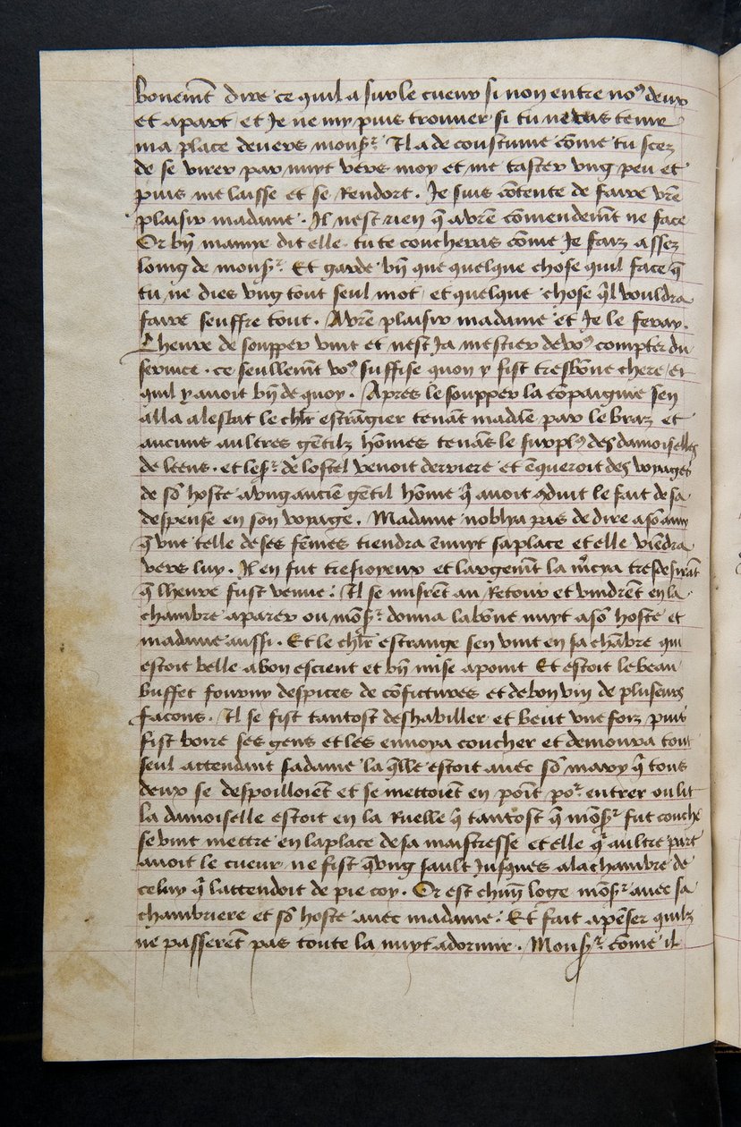 MS Hunter 252 088v Sida från Hundred New News, c.1461-62 av French School