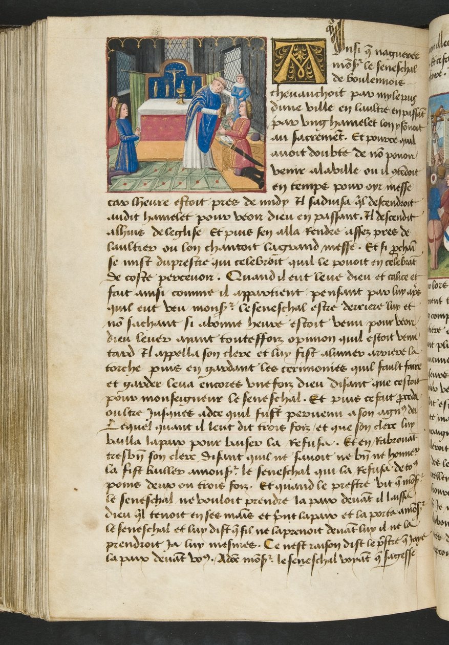 MS Hunter 252 160v sida från Cent Nouvelles Nouvelles, c.1461-62 av French School