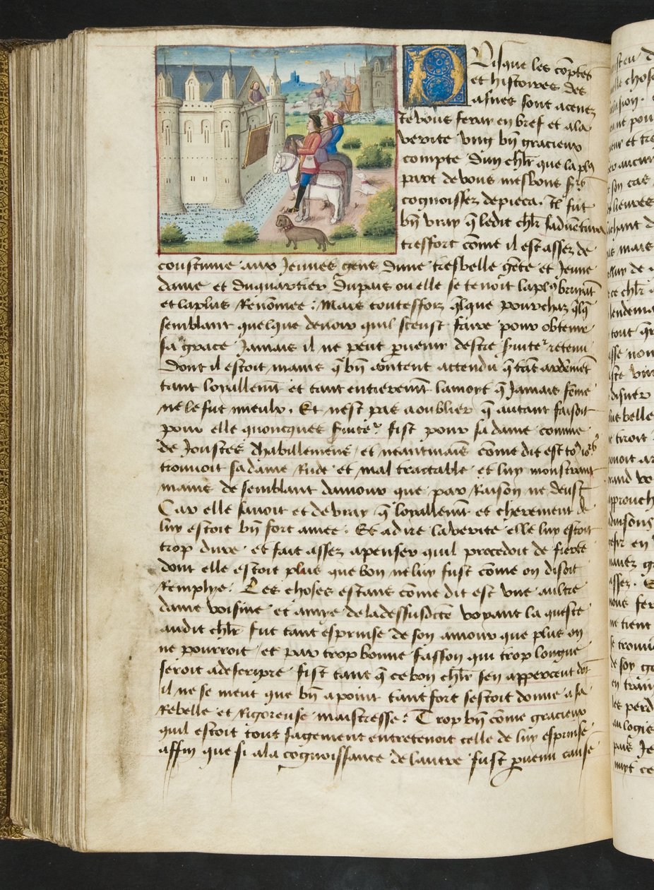 MS Hunter 252 169v Sida från Cent Nouvelles Nouvelles, c.1461-62 av French School