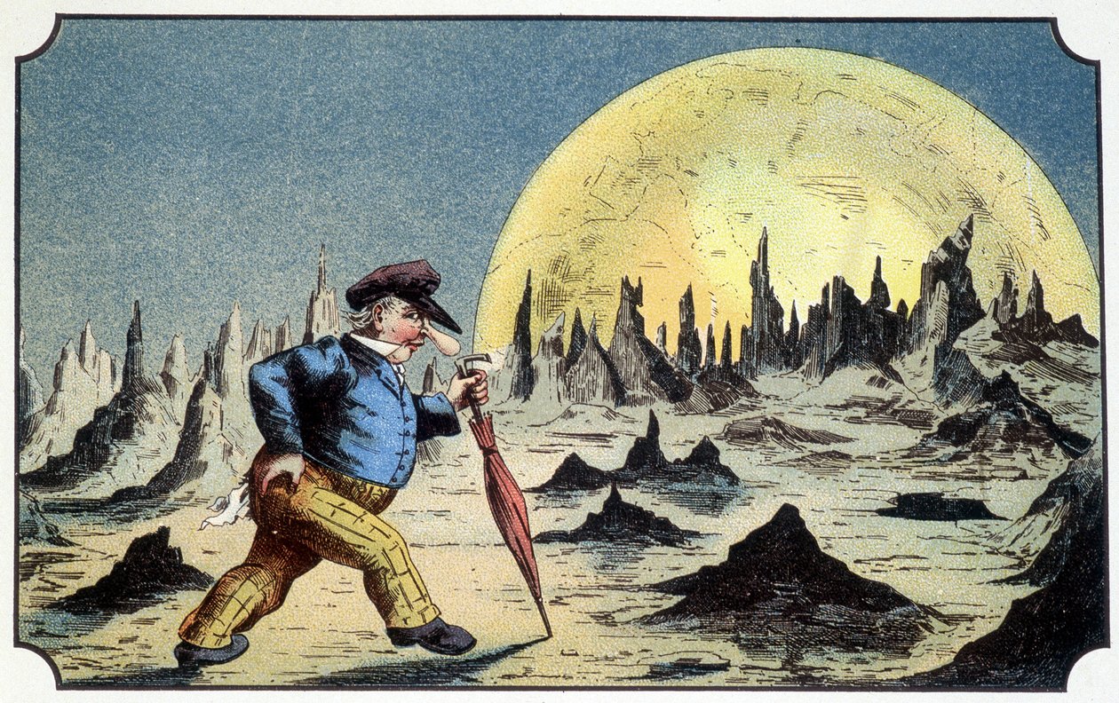 M. Baboulifiche on the moon - i "Journey in the moon" av A. från Ville-d