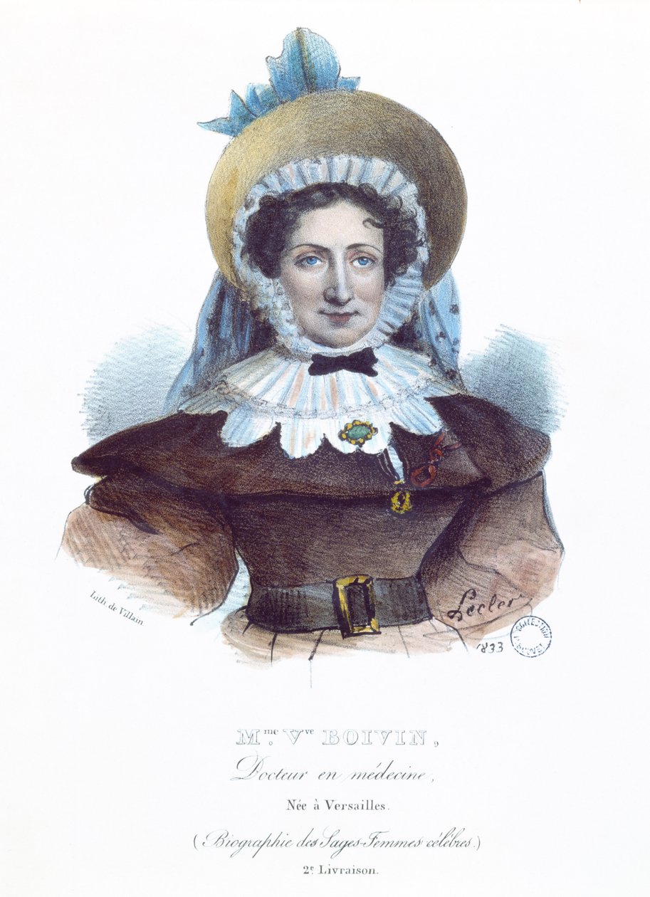 Madame Boivin (1783-1841) från en bok om kända kvinnor, 1833 av French School