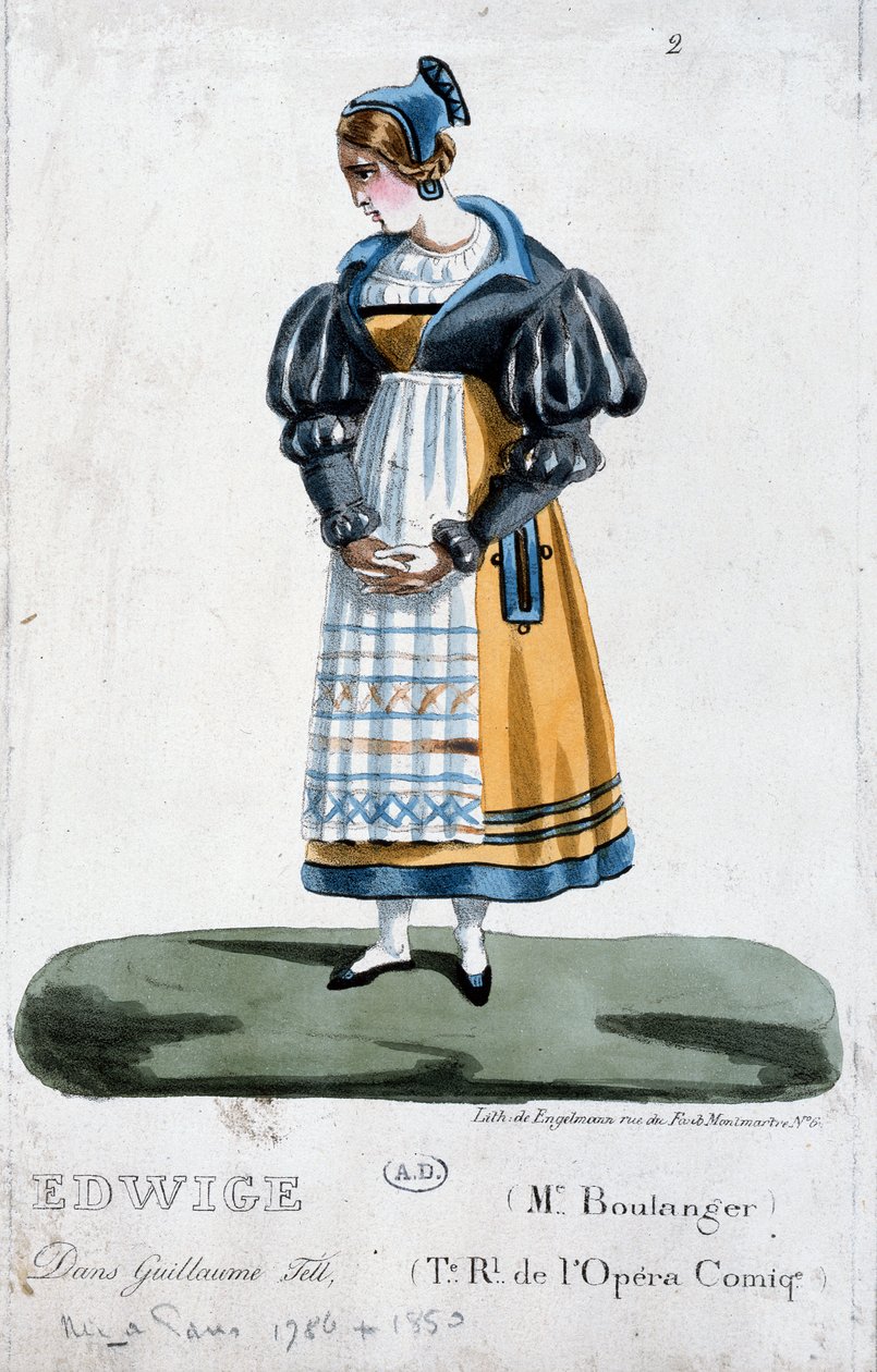 Madame Boulanger i rollen som Edwige i operan Guillaume Tell av Rossini av French School