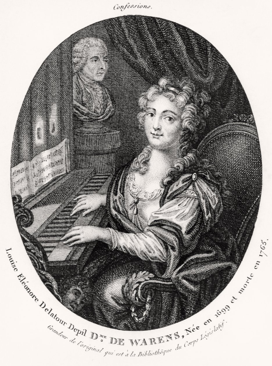 Madame de Warens, ca 1789 (gravyr) av French School