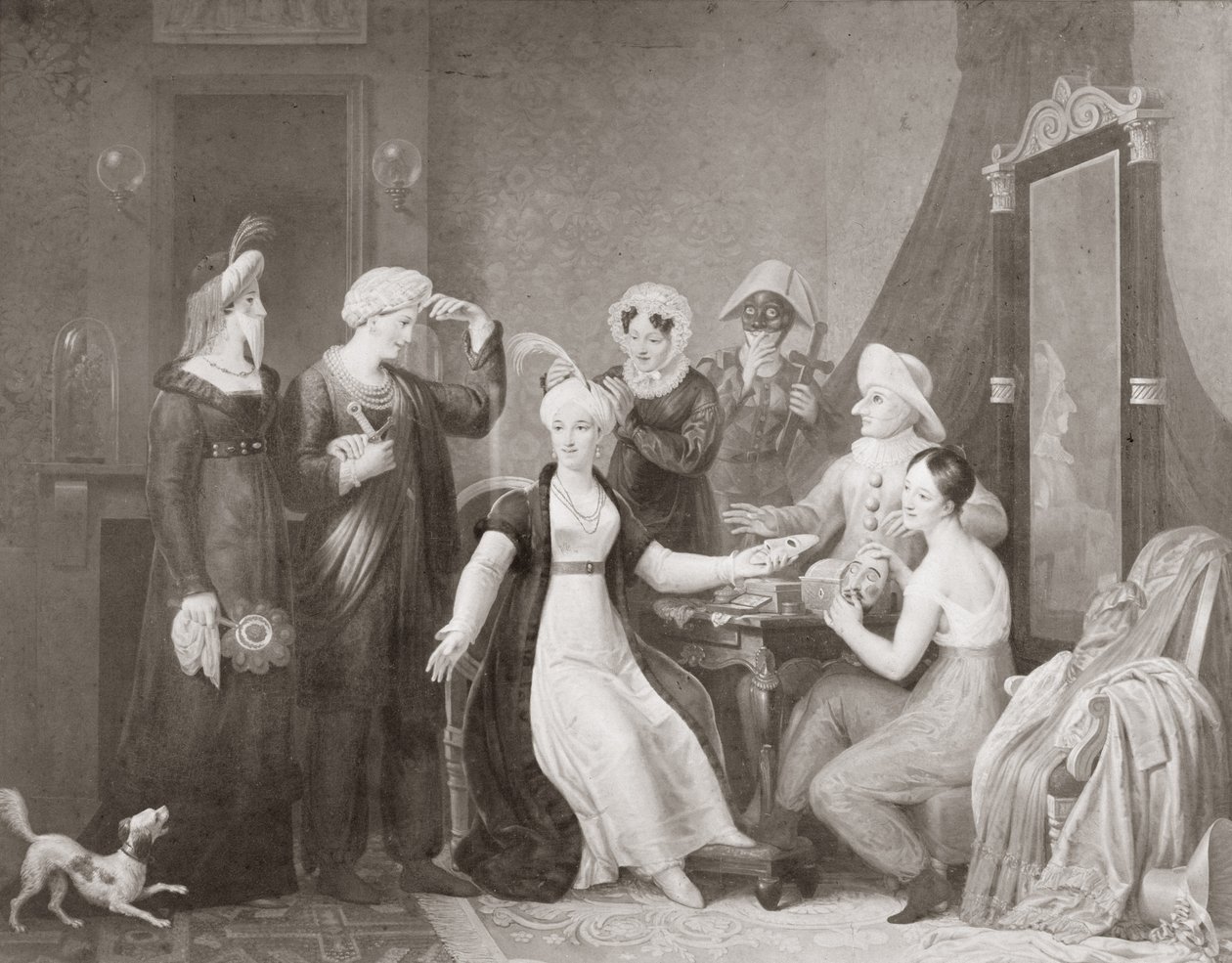 Mademoiselle Mars (1779-1847) i De tre sultanerna av French School