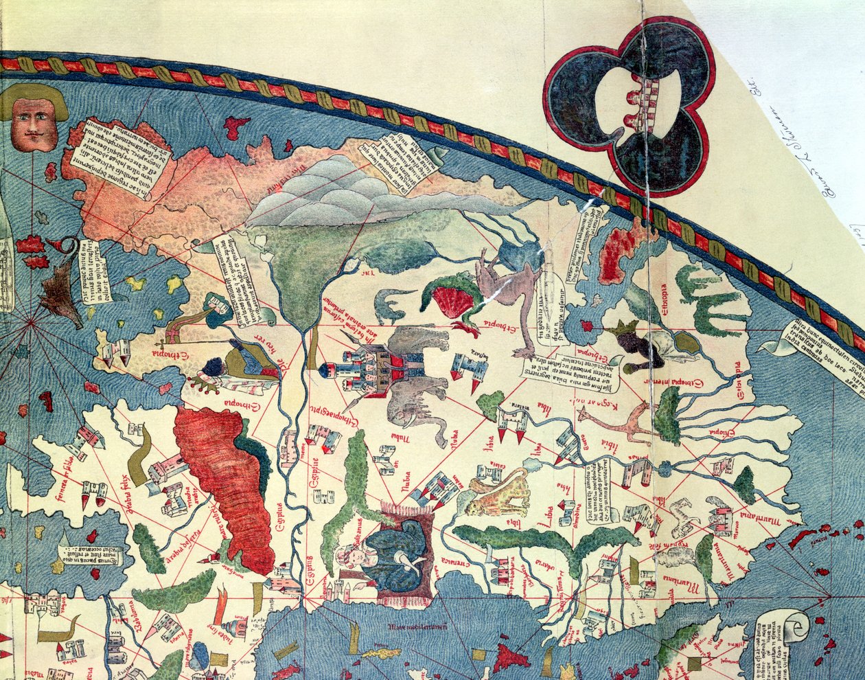 Karta över Afrika, efter ett original från 1447 av French School