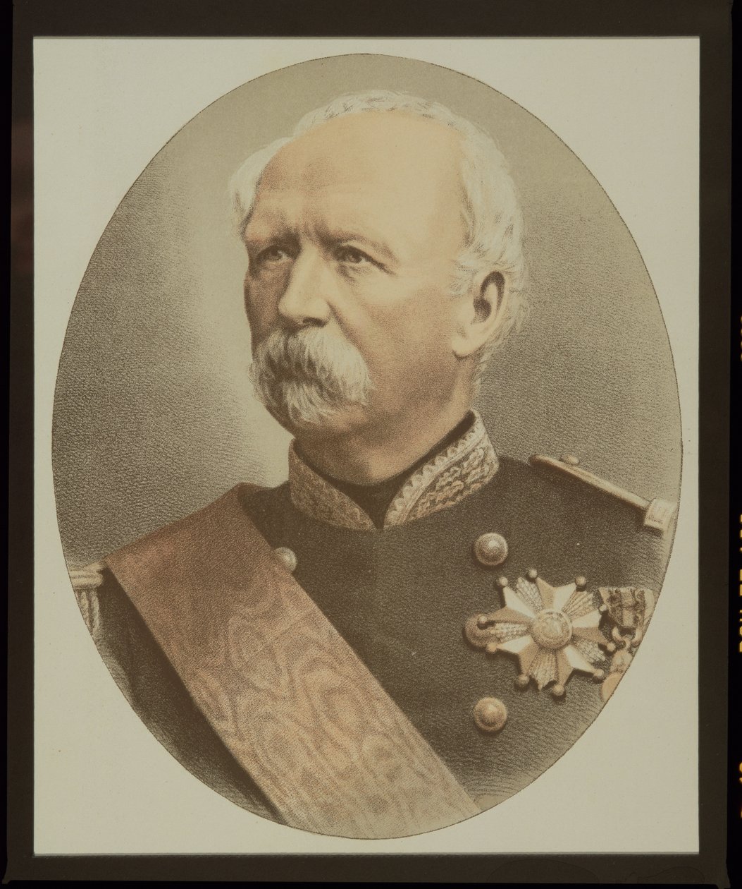 Marie-Edme-Patrice-Maurice de MacMahon (1808-93) Comte de MacMahon och hertigen av Magenta (färg litho) av French School