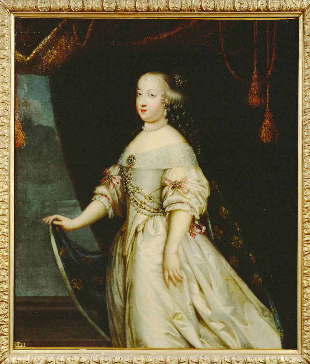 Marie Thérèse av Österrike, drottning av Frankrike ... (målning på duk) av French School