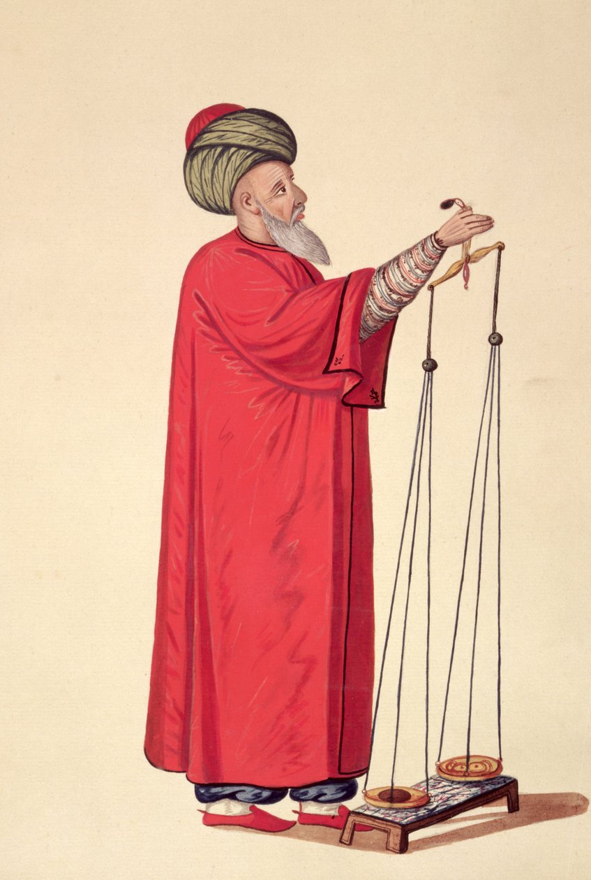 Marknadstjänsteman, ottomansk tid, 1700-talets tredje kvartal (wc på papper) av French School