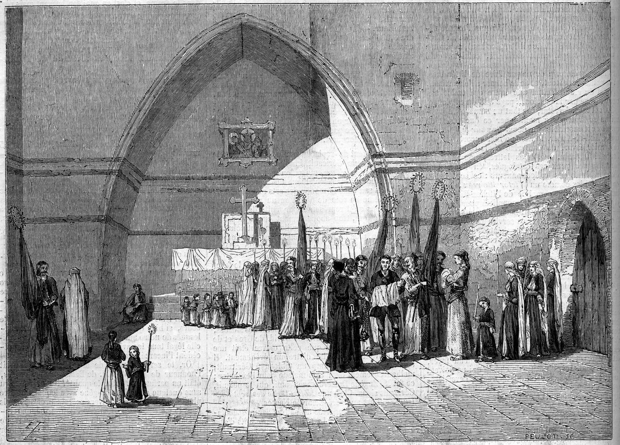 Maronitisk rit - Bapteme i en familj av Metualis - Beirut av French School