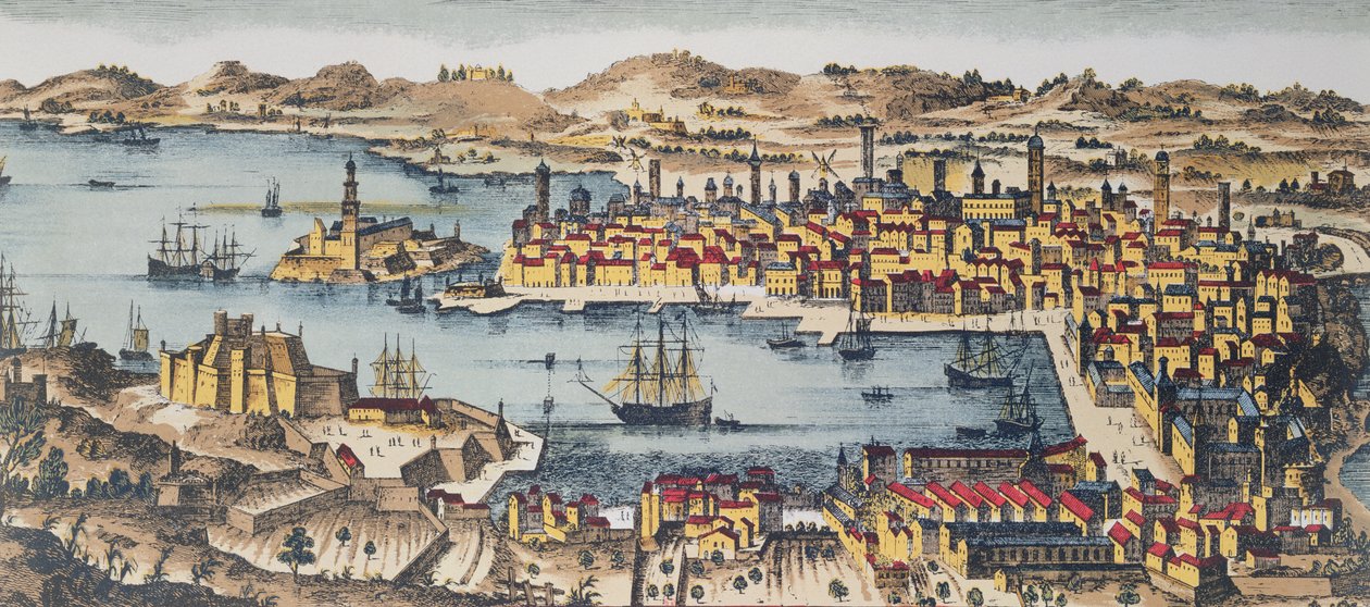 Marseille i slutet av 1600-talet av French School