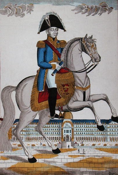 Marskalk av Frankrike i paraddräkt (färg litho) av French School