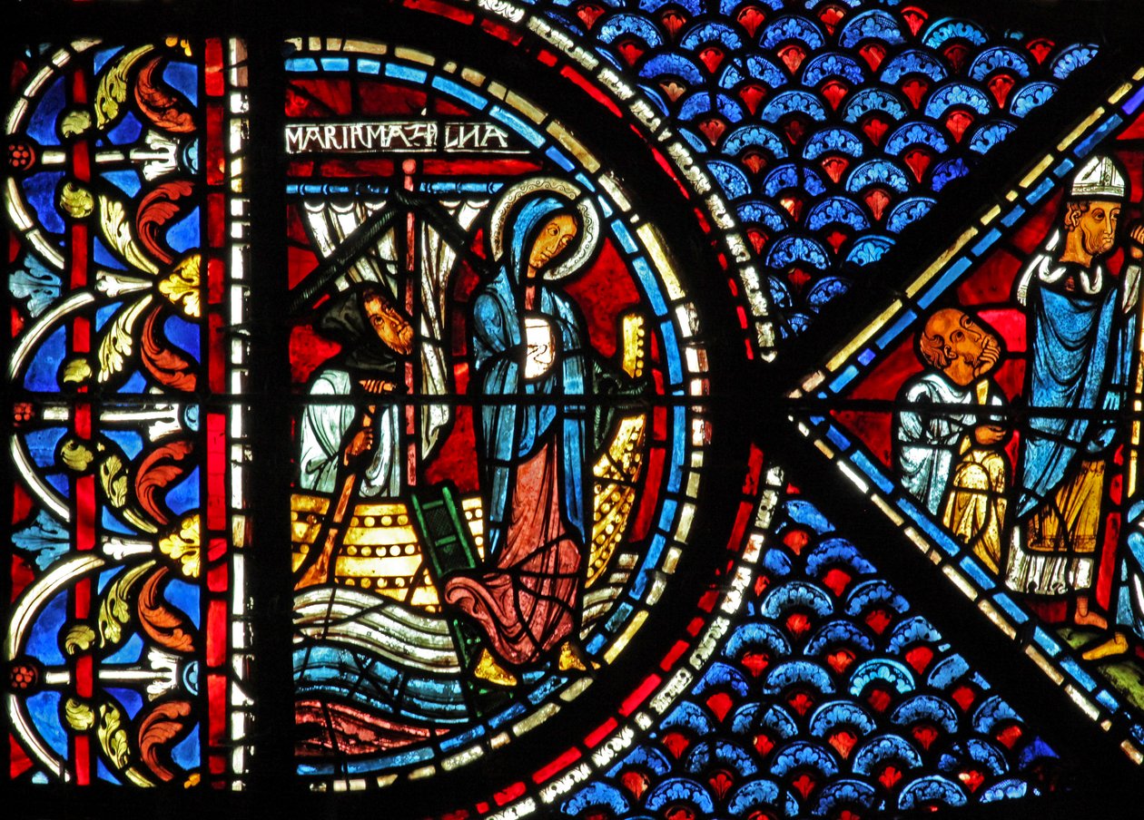 Maria Magdalenas fönster: Maria landar i Provence (w46) av French School