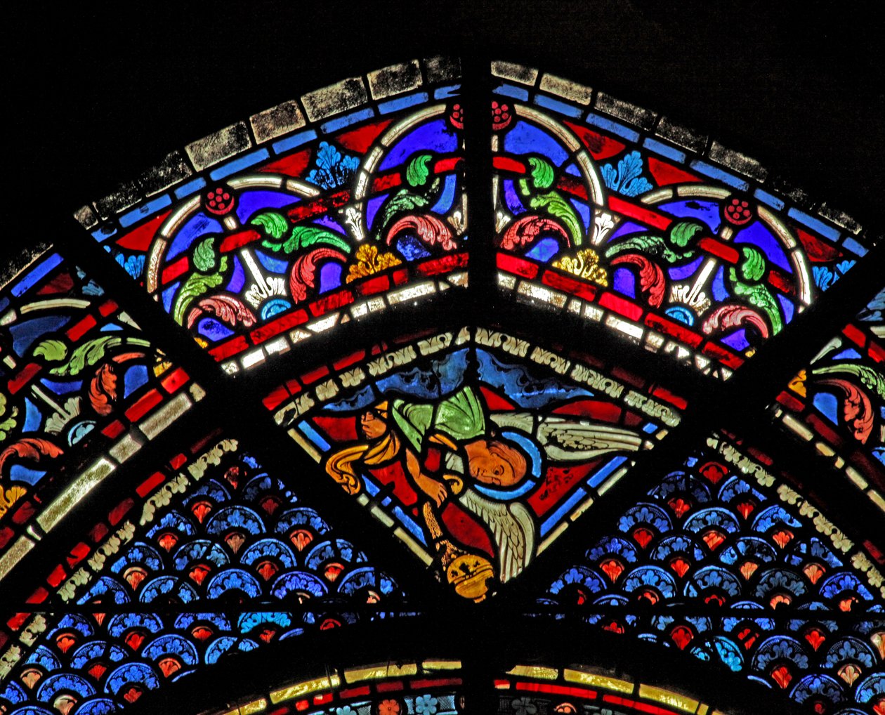Maria Magdalena fönster: en ängel (w46) av French School