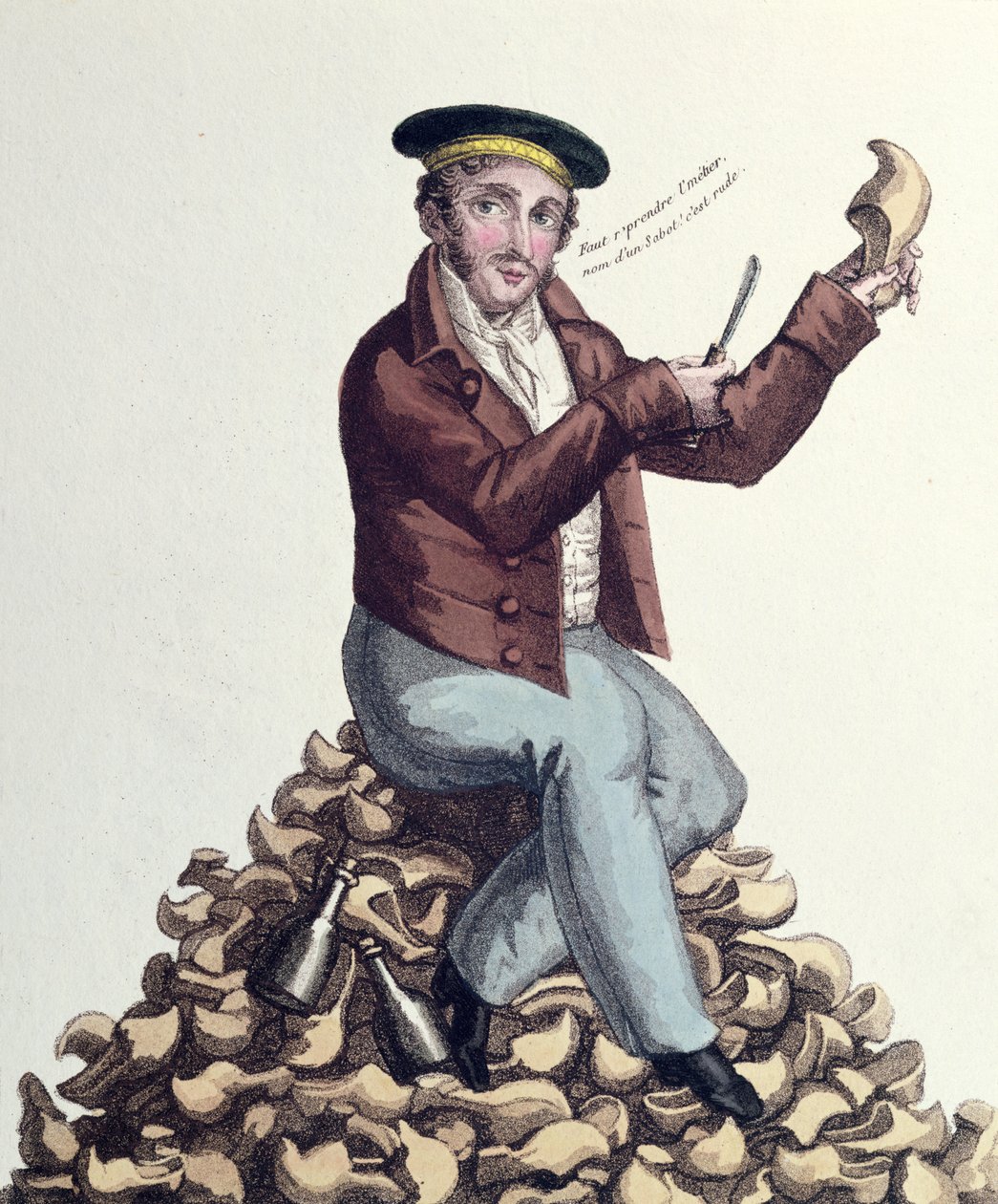 Mathurin Bruneau (1784-1825) tronpretendent i Frankrike som kung Ludvig XVII, ca 1818 (färgstick) av French School