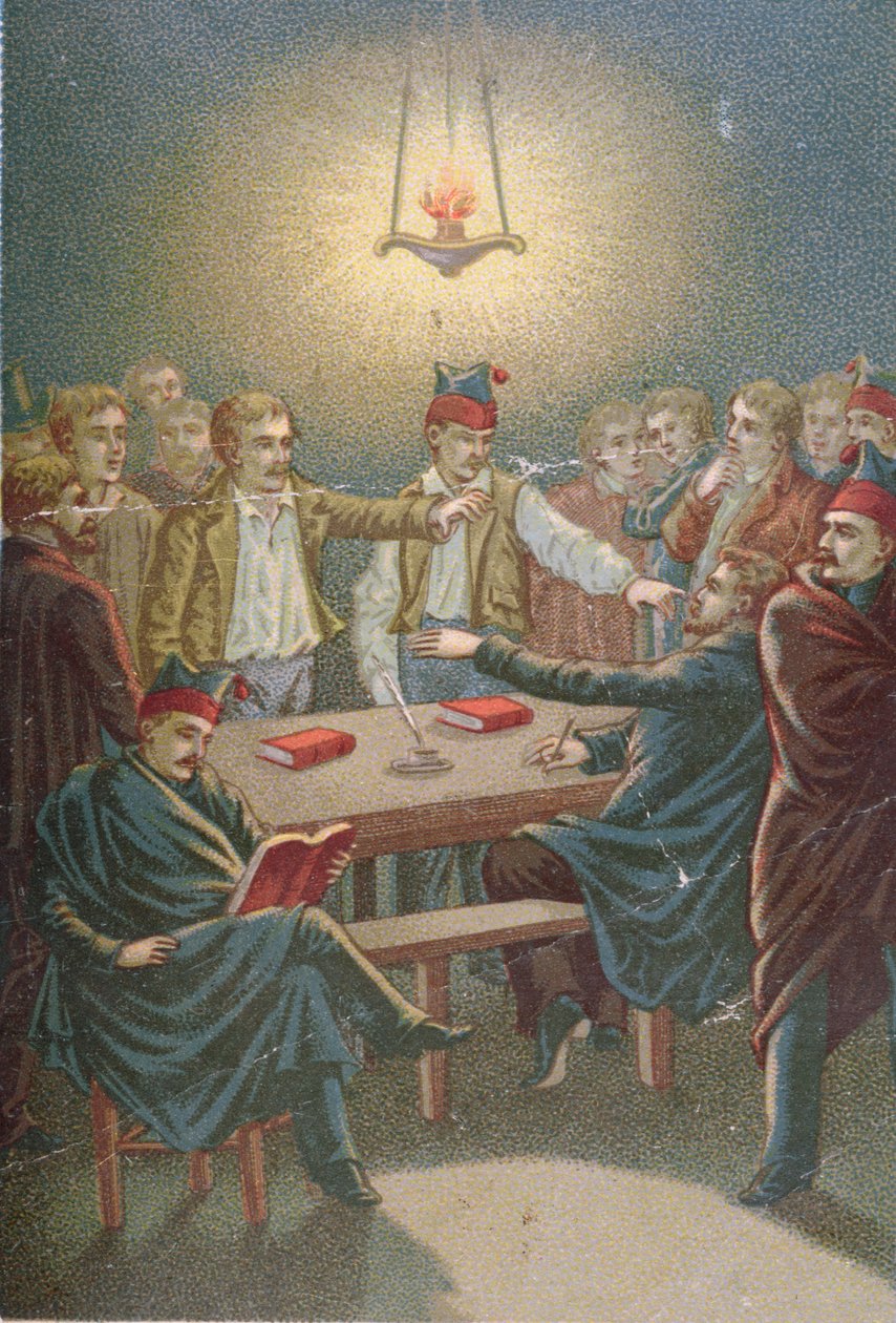 Carbonariernas möte, ca 1815-30 av French School