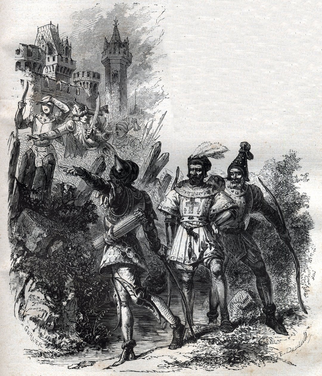 Legosoldater och banditer av påven Clemens VI (Peter Roger av French School