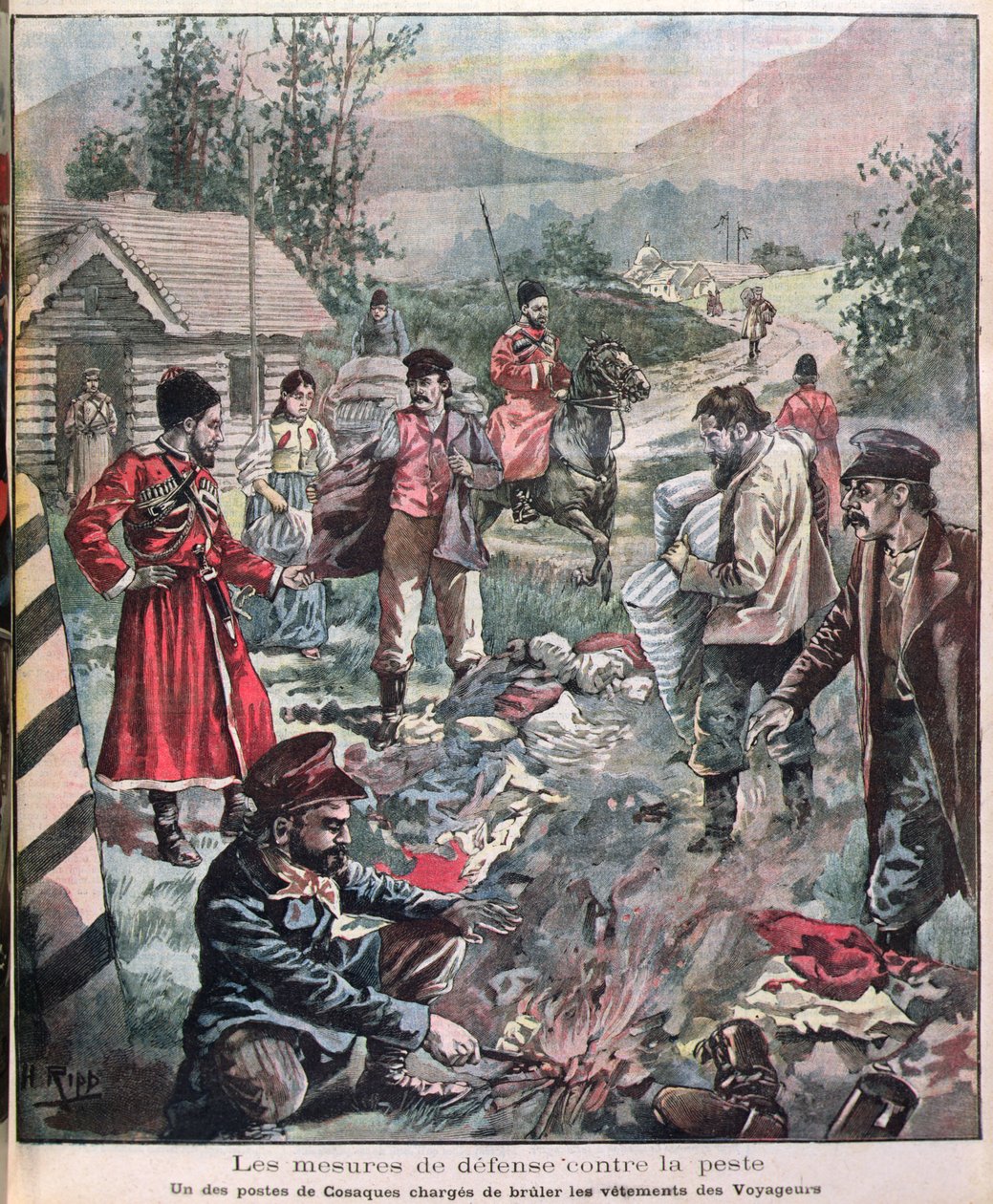 Metoder för att förhindra pesten, från Le Petit Journal, 1898 av French School