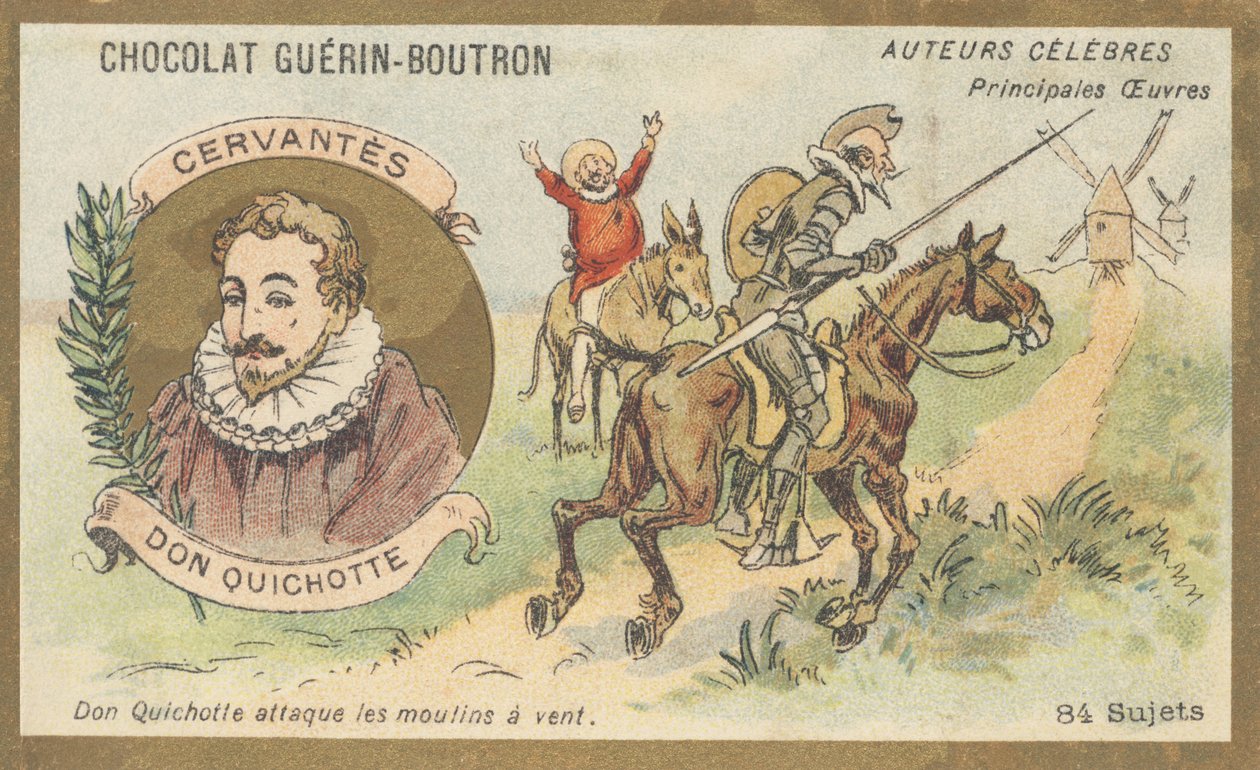 Miguel de Cervantes Saavedra (1547-1616), spansk romanförfattare, poet och dramatiker, författare till "Don Quijote" (1605) av French School