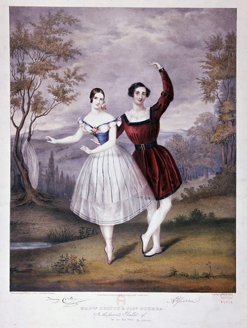 Miss Guerra och M. Guerra i "The Lake of Fees", balett som ges till operan av French School