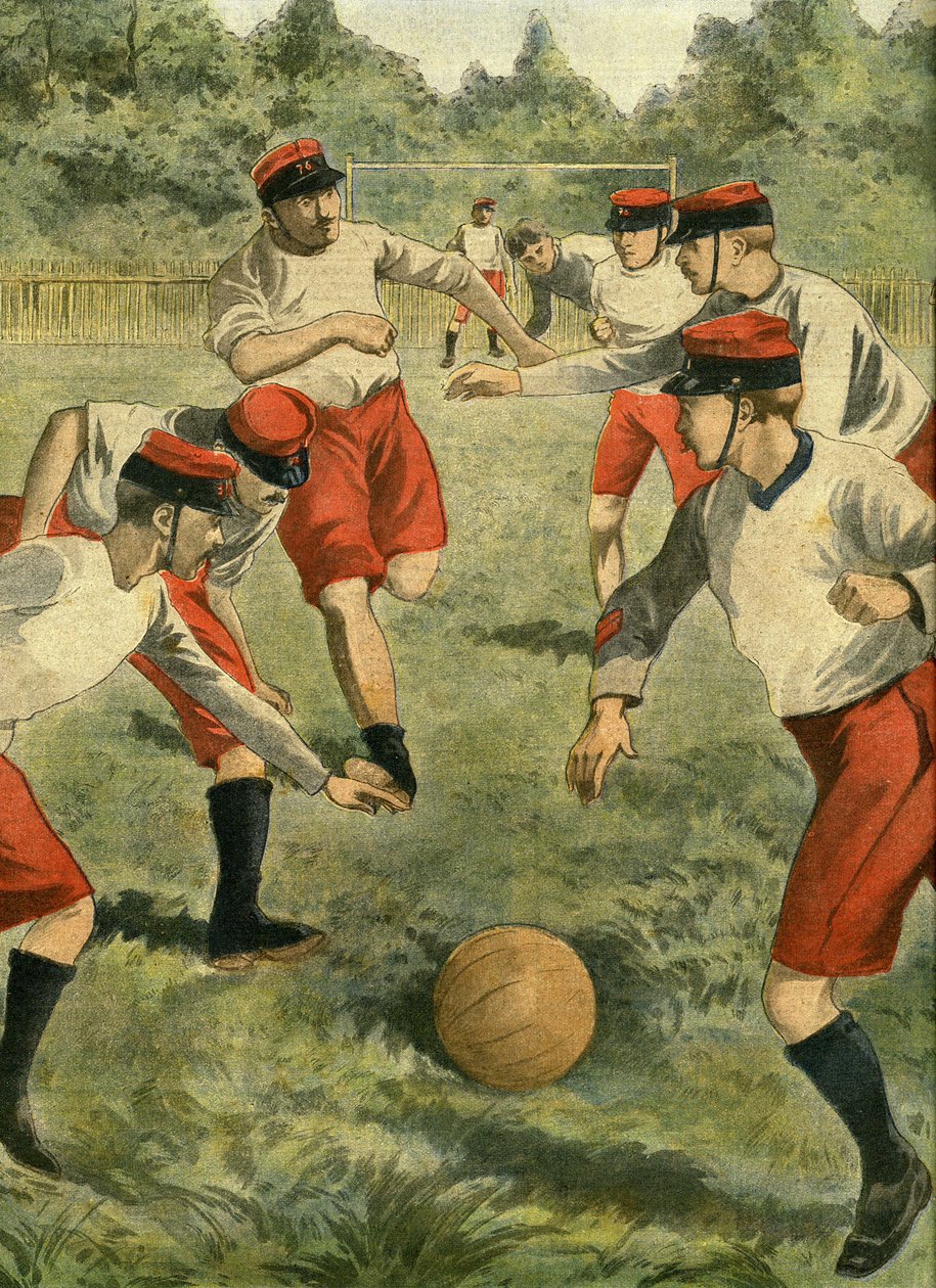 Modern sport i armén: fotboll. Skapande av ett militärt fotbollsmästerskap i rugby. Den första matchen spelades i Bois de Boulogne, på Bagatelles gräsmatta, med lagen från Regimental Athletic Sport Valmy och Association regimental de C av French School