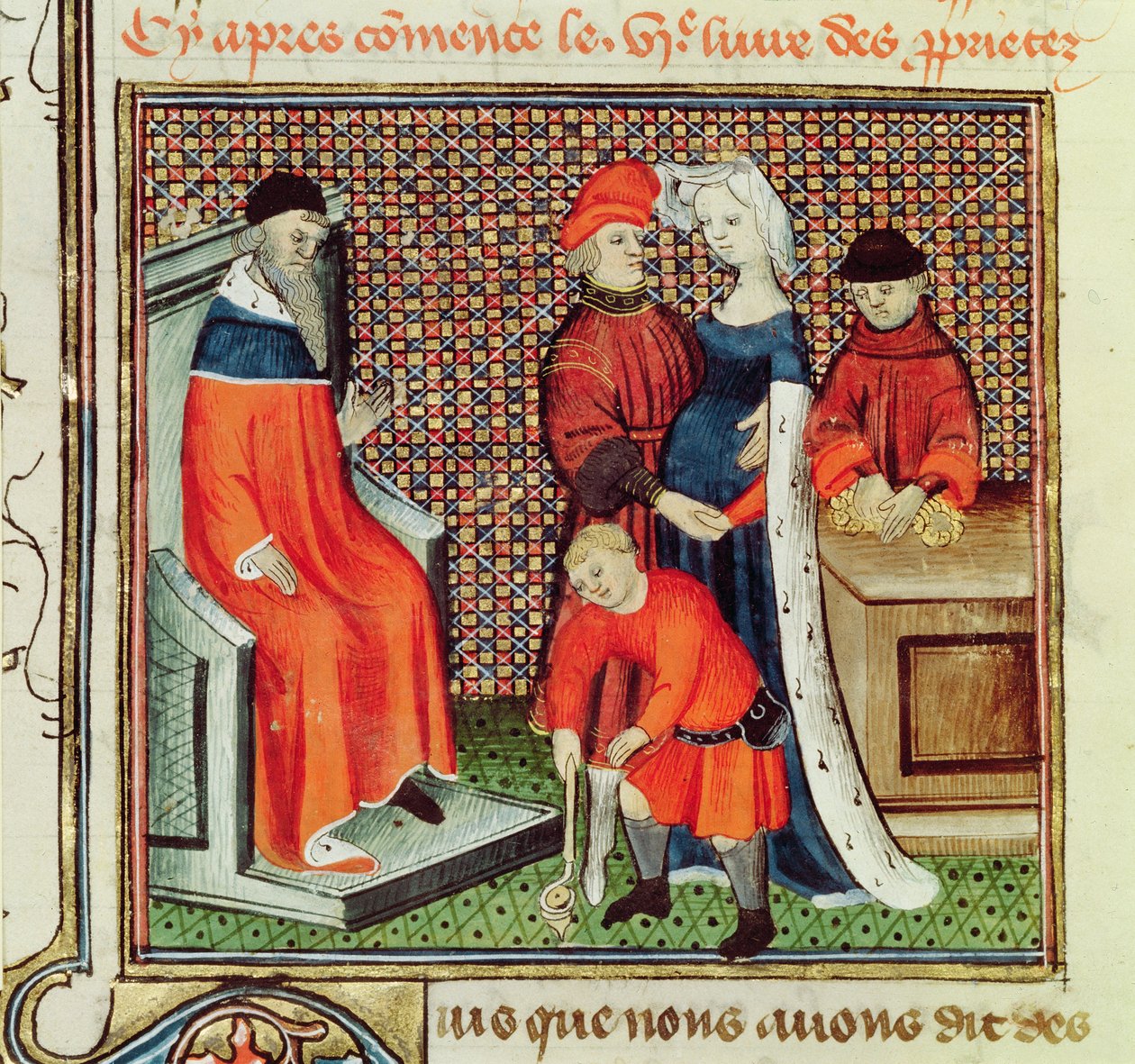 Ms.Fr.22531 The Ages of Man från The Book of the Properties of Things av Barthelemy lAnglais av French School
