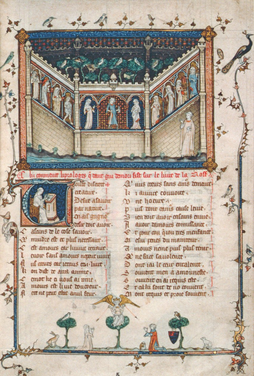 Ms 101 fol.5 The Romance of the Rose av French School