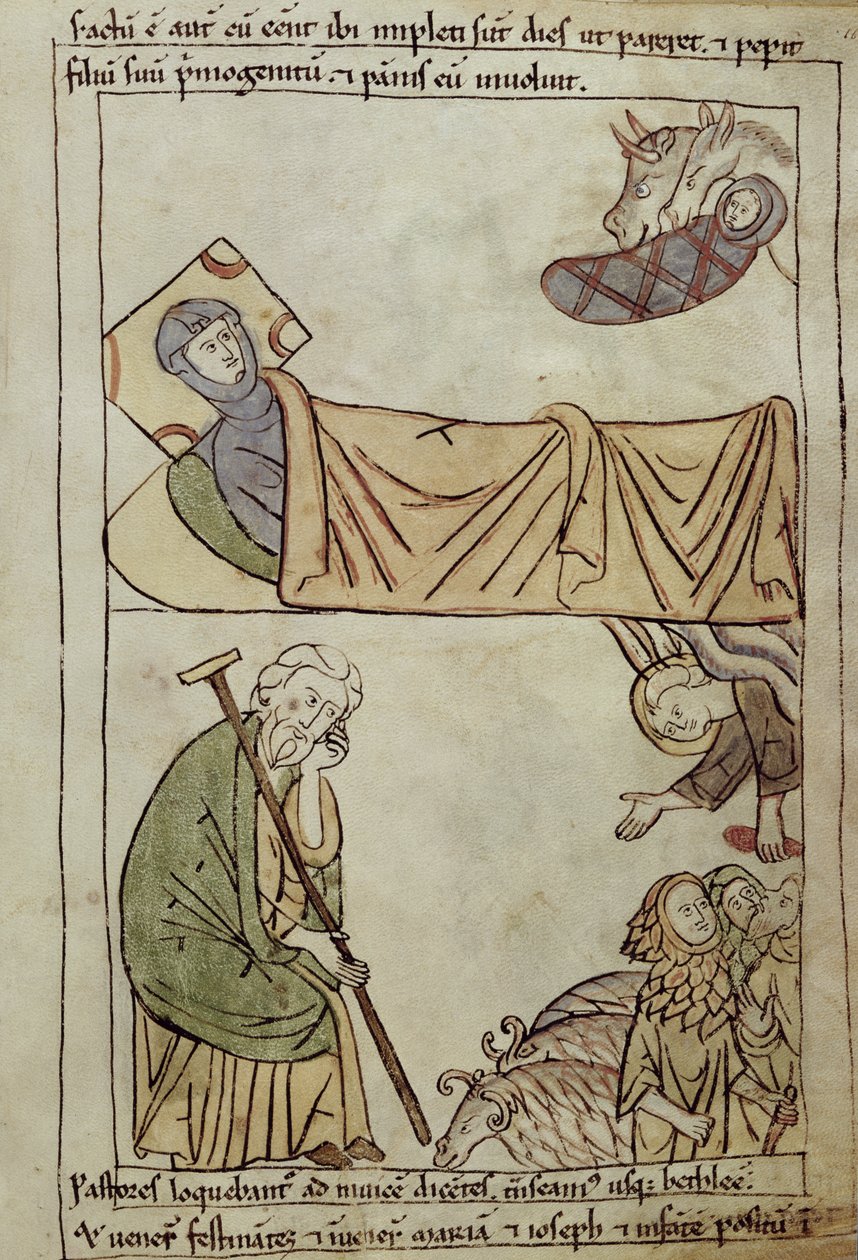Ms 108 fol.168 Födelsekyrkan, från en bibel av French School