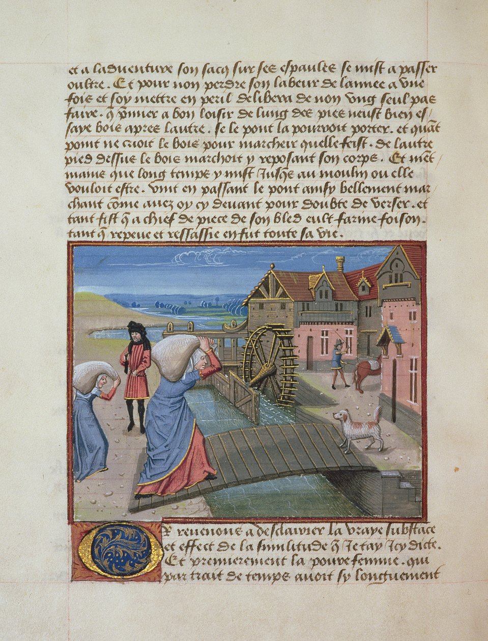 Ms 165 fol.48v A Watermill, från l