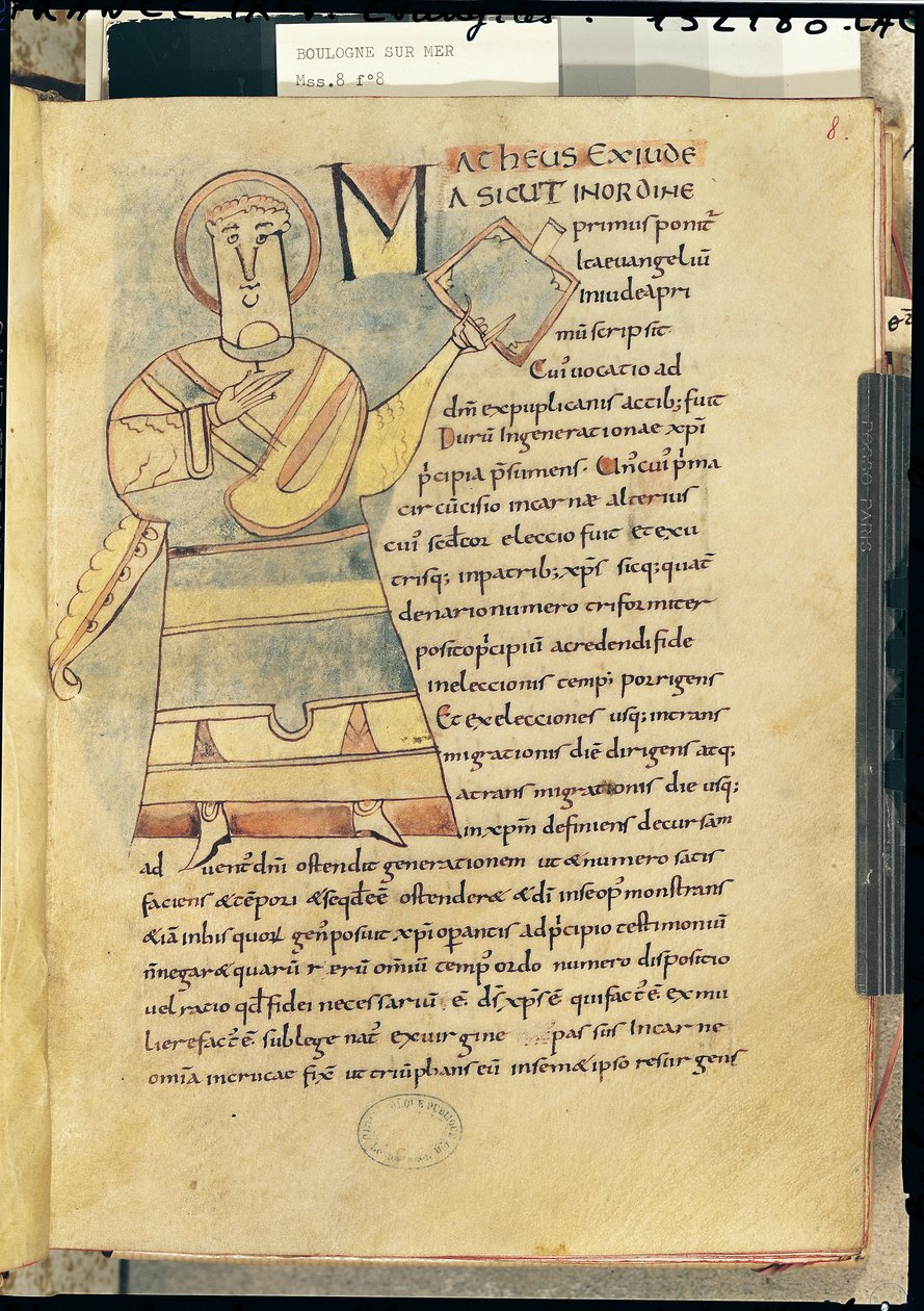 Ms 18 f.8 S:t Matteus evangelisten av French School