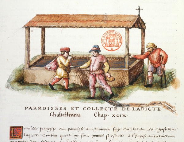 Ms 3243 The Fountain of Saint-Pardoux, Puy-de-Dome, illustration från 