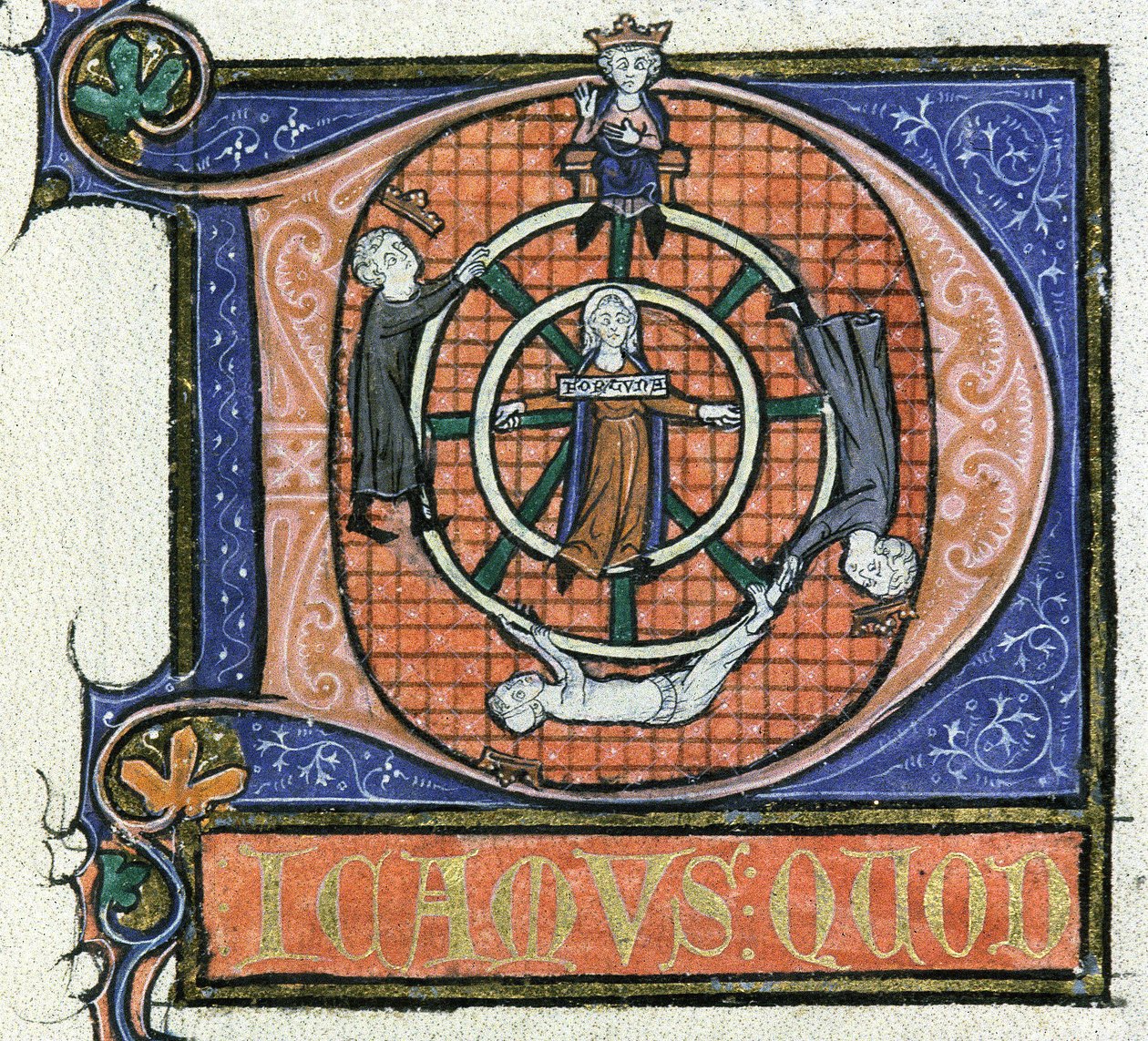 Ms 3469 fol.38 The Wheel of Fortune, från 