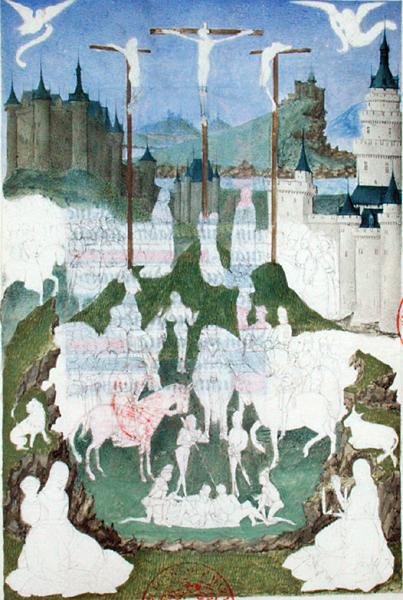 Bi 473 The Crucifixion or Golgotha, miniature ambayo haijakamilika kutoka kwa 