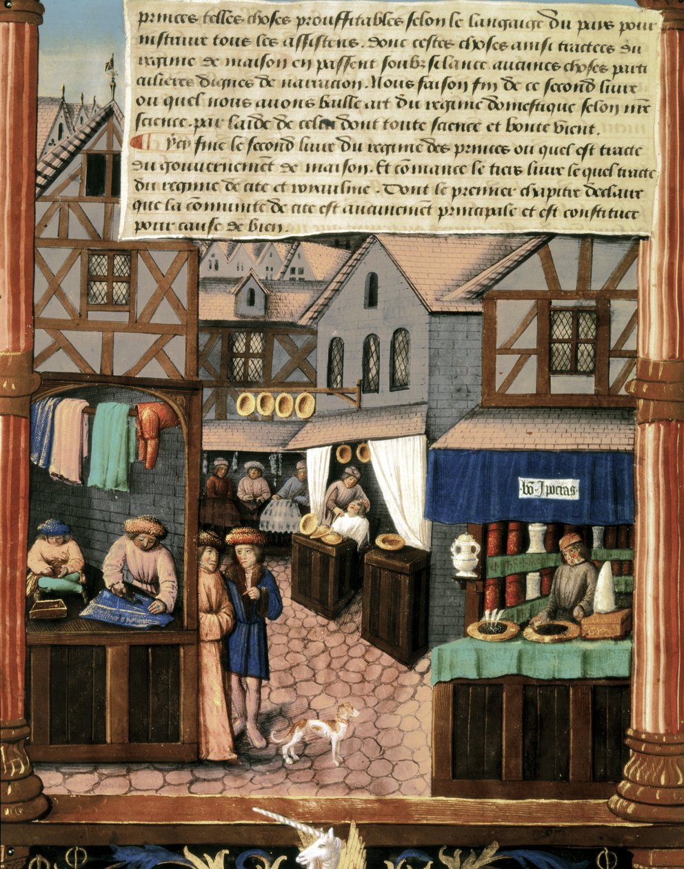 Ms 5062 fol.149v, sida ur "Boken om furstarnas regering" av French School