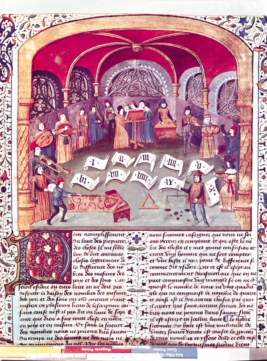 Ms Fr 22532 fol.336 Konsert från Des Proprietez des Choses av Barthelemy lAnglais av French School