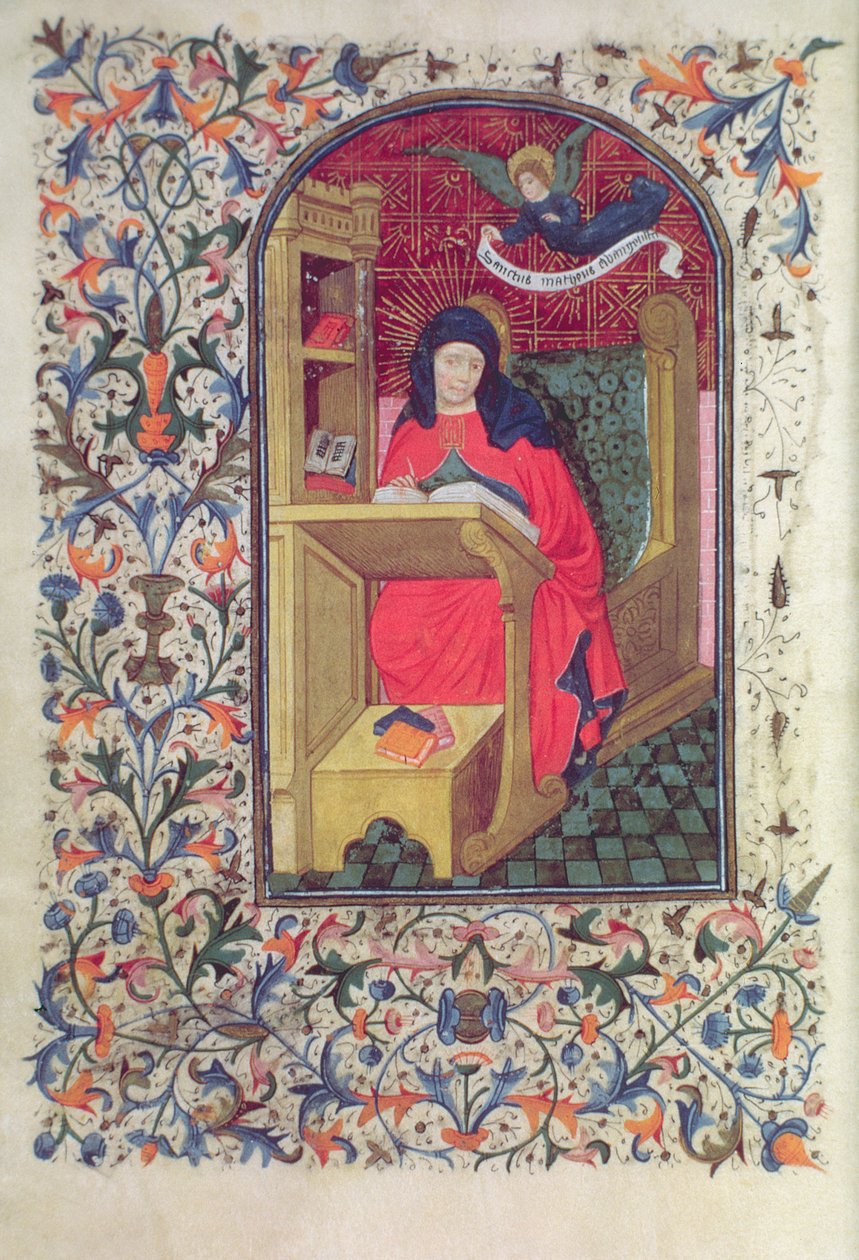 Ms Gen 288 f.266v Scholar, c.1460 av French School