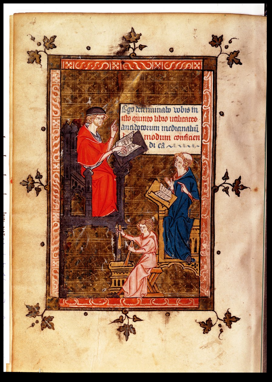 Ms. Lat. 14023 fol. 769 v. Motgiftslära från medicinkanon av Avicenna (Ibn Sina) (980-1037), översatt av Gerard de Cremone (1114-87) c.1320 av French School