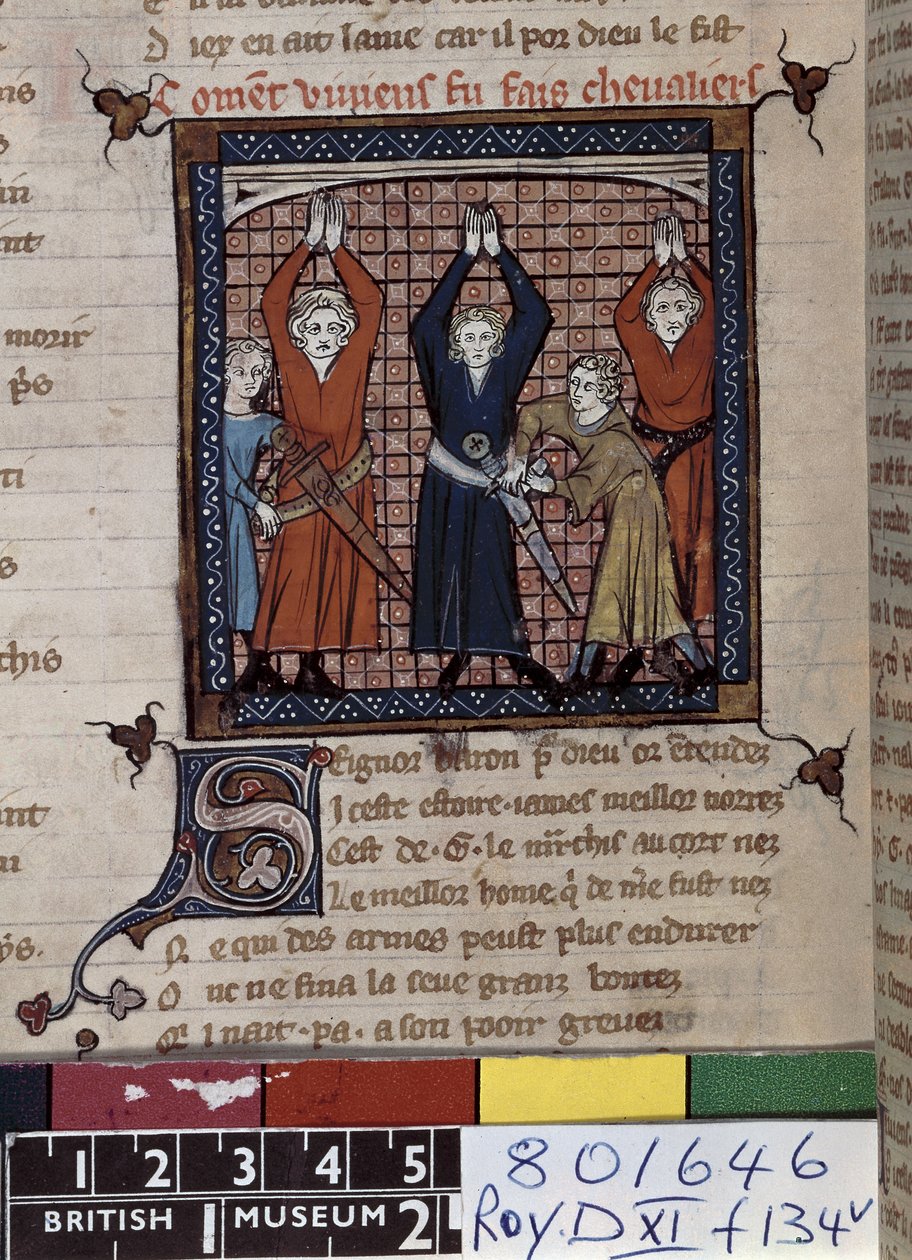 Ms Roy 20 D XI fol.134v Vivian and Others Take Oath, från 