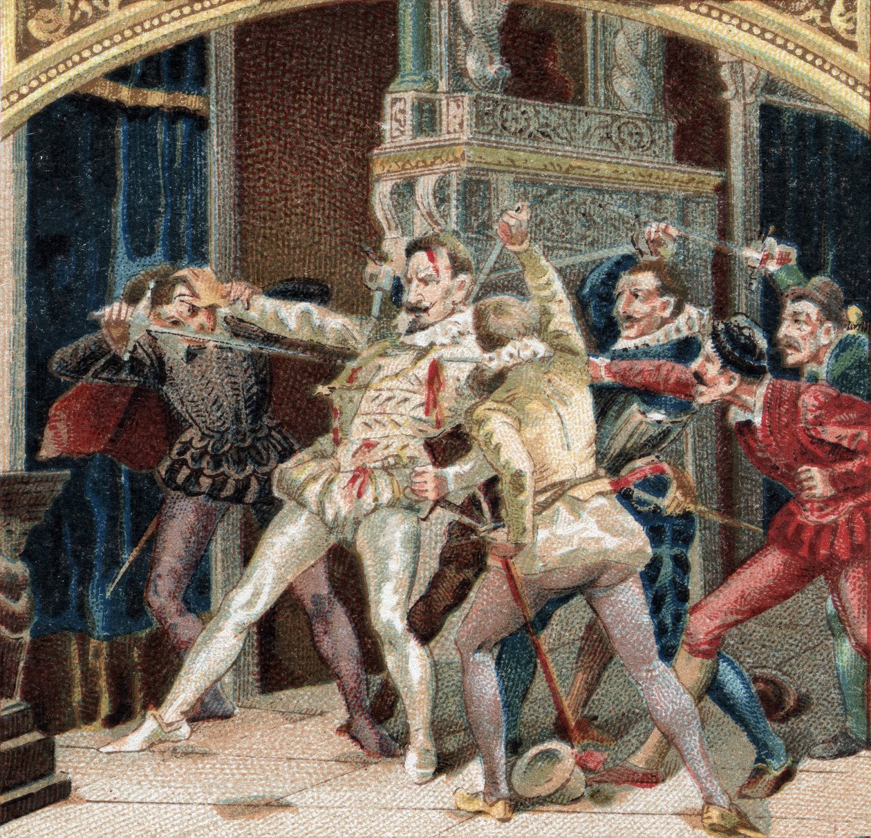Mordet på hertigen av Guise (Henry I av Lorraine, känd som Balafre av French School