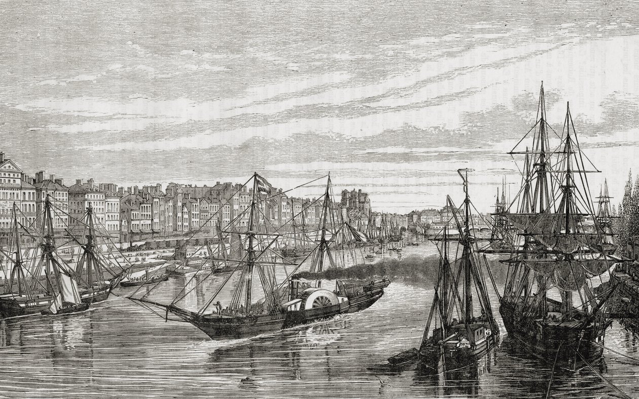 Nantes, Frankrike, på 1700-talet, från 