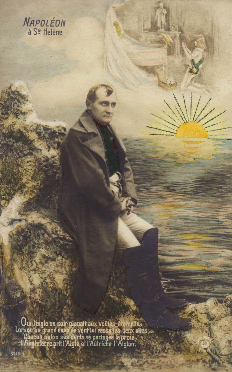 Napoleon Bonaparte (färglitografi) av French School