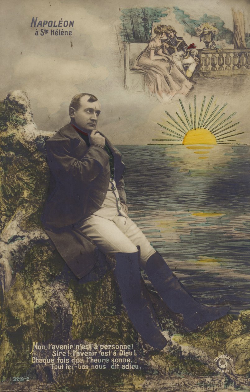 Napoleon Bonaparte (färglitografi) av French School