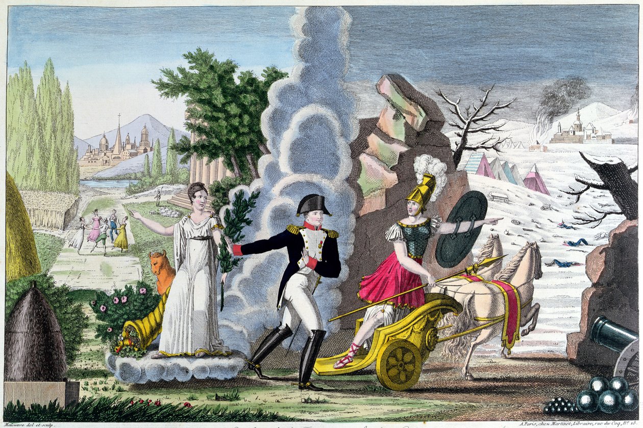 Napoleon I (1769-1821) mellan krig och fred, ca. 1815 av French School