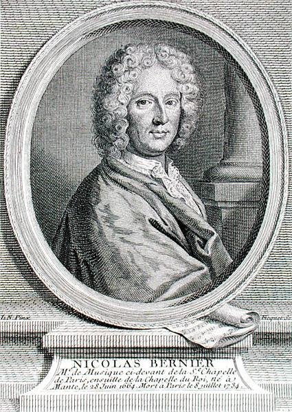 Nicolas Bernier (1665-1734) graverad av Etienne Fiquet (1719-94) (gravyr) av French School
